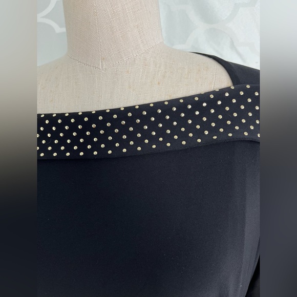 Anne Klein black dress new with tags elegant lined evening occasion party - Picture 5 of 15